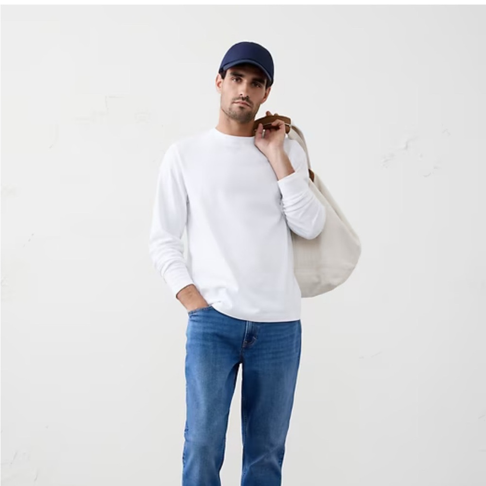 Cotton Mid-weight Long Sleeve Shirt in Redwood